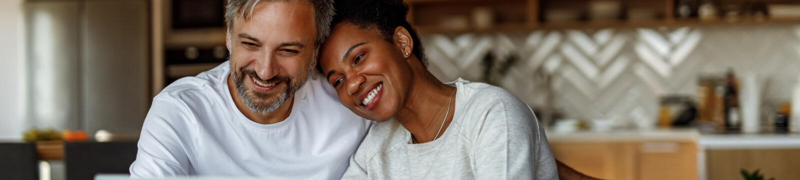 Mature couple in kitchen